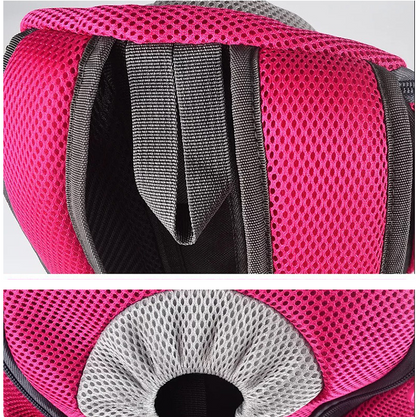Pet Dog Carrier Carrier For Dogs Backpack Out Double Shoulder Portable Travel Outdoor Carrier Bag Mesh - Homreo