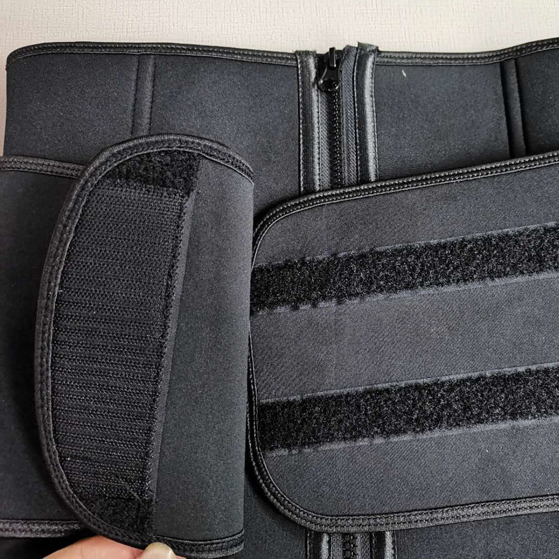 Neoprene Sweat Burst Corset Hot Shapers Zipper Velcro Belt Waist - Homreo