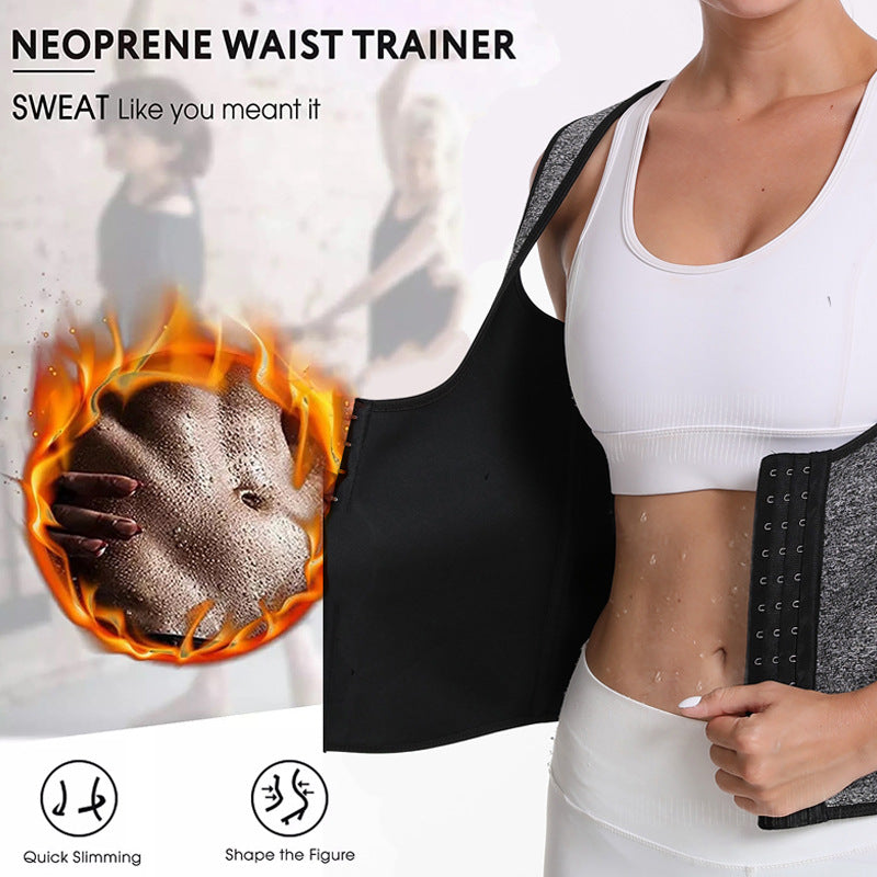 Neopren Waist Trainer For Women Workout Trimmer Belt Sauna Sweat Corset Cincher - Homreo