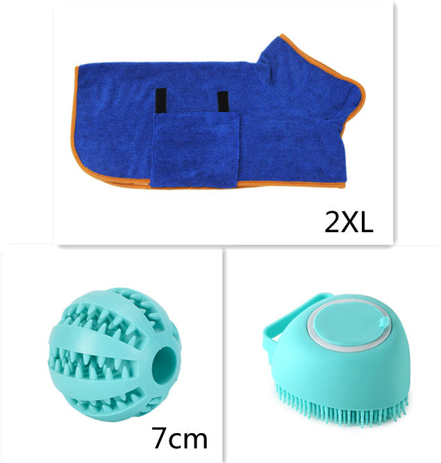 Silicone Dog Bath Massage Gloves Brush Pet Cat Bathroom Cleaning Tool Comb Brush For Dog Can Pour Shampoo Dog Grooming Supplies - Homreo