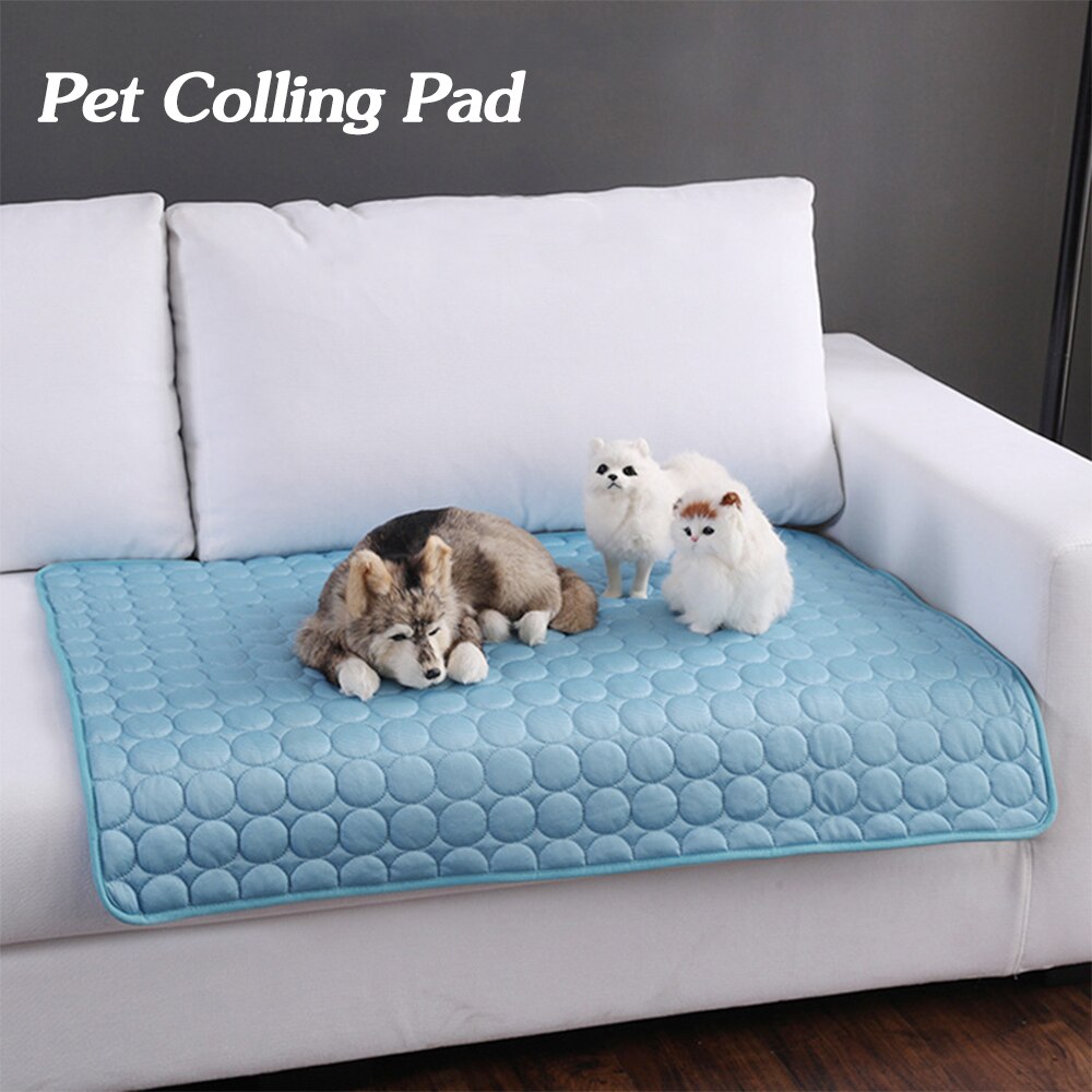 Pet Dog Cat Ice Silk Cold Nest Pad For Cooling In Summer - Homreo