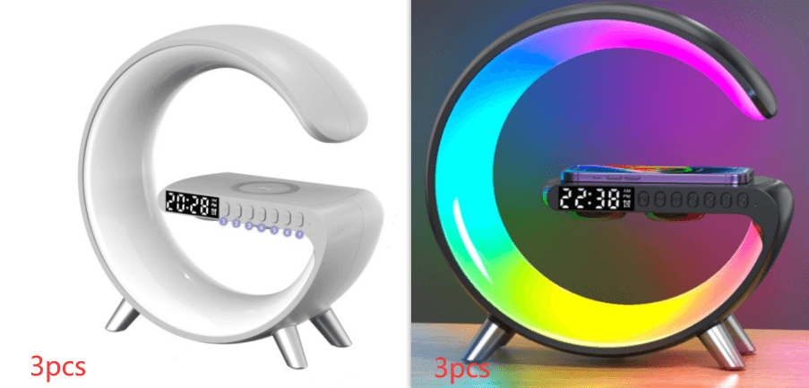 2023 New Intelligent LED Lamp Bluetooth Speake Wireless Charger Atmosphere Lamp App Control For Bedroom Home Decor - Homreo