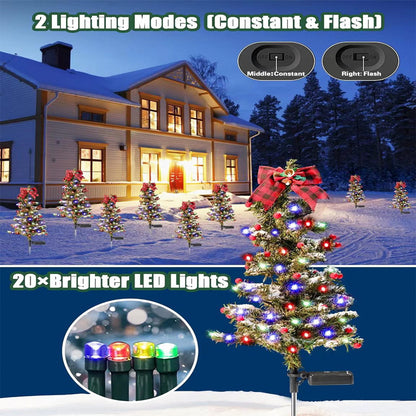 Solar Christmas Tree Outdoor Lawn Plug-in Lamp