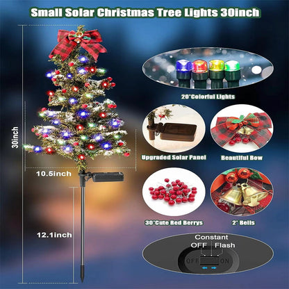 Solar Christmas Tree Outdoor Lawn Plug-in Lamp