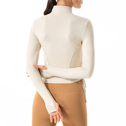 Stand-up Collar Running Zipper Yoga Wear Sports Jacket Women - Homreo