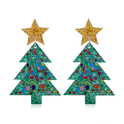 Fashion Christmas Earrings Women's Design Sense