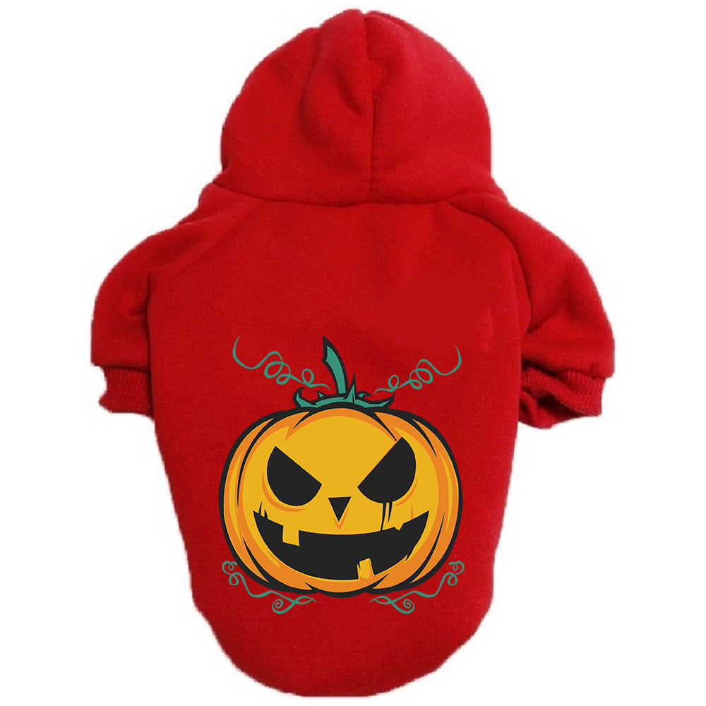 Halloween Pumpkin Dog Pattern Sweater Clothes - Homreo
