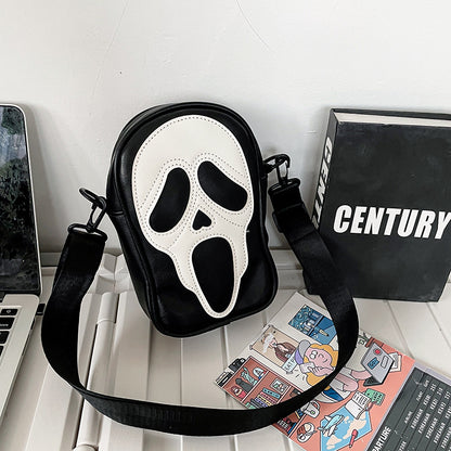 Halloween Funny Ghost Skull Crossbody Shoulder Bag - Homreo