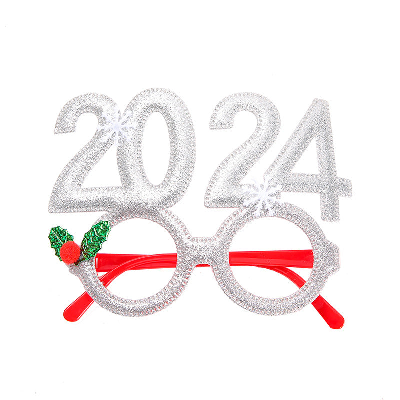 2024 New Year Christmas Glasses Children Gift Party Decoration