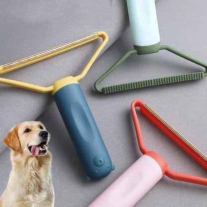 Pet Cat Dog Hair Remover Dematting Comb Double-sided Sofa Clothes Shaver Lint Rollers For Cleaning Pets Comb Brush Removal Mitts Brush - Homreo