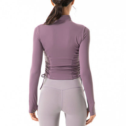 Stand-up Collar Running Zipper Yoga Wear Sports Jacket Women - Homreo