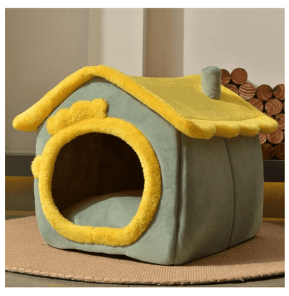 Foldable Dog House Pet Cat Bed Winter Dog Villa Sleep Kennel Removable Nest Warm Enclosed Cave Sofa Pets Supplies - Homreo