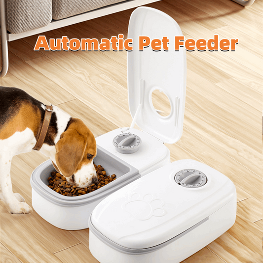 Automatic Pet Feeder Smart Food Dispenser For Cats Dogs Timer Stainless Steel Bowl Auto Dog Cat Pet Feeding Pets Supplies - Homreo