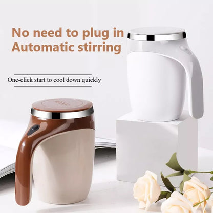 Rechargeable Model Automatic Stirring Cup Coffee Cup High Value Electric Stirring Cup Lazy Milkshake Rotating Magnetic Water Cup - Homreo