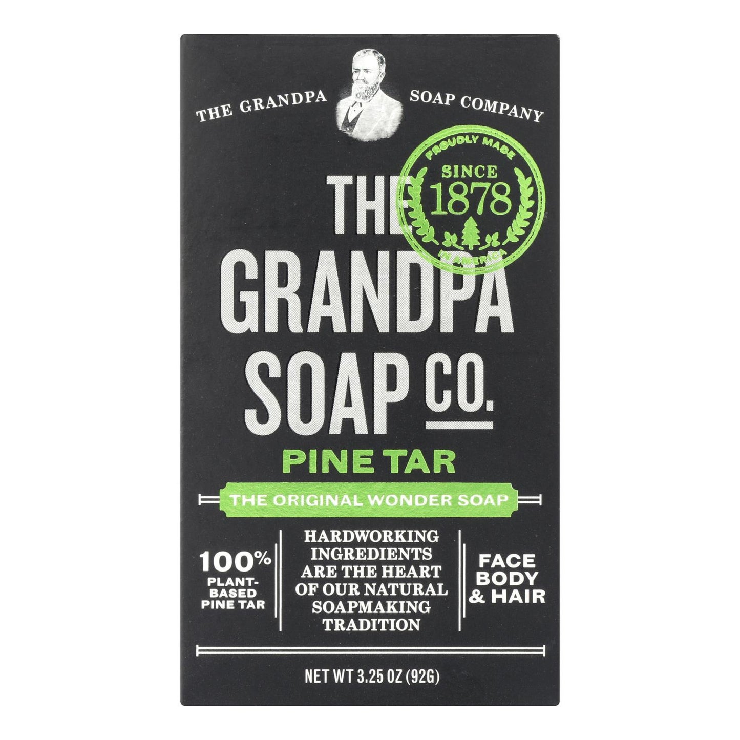 Grandpa's Pine Tar Bar Soap - 3.25 oz - Homreo