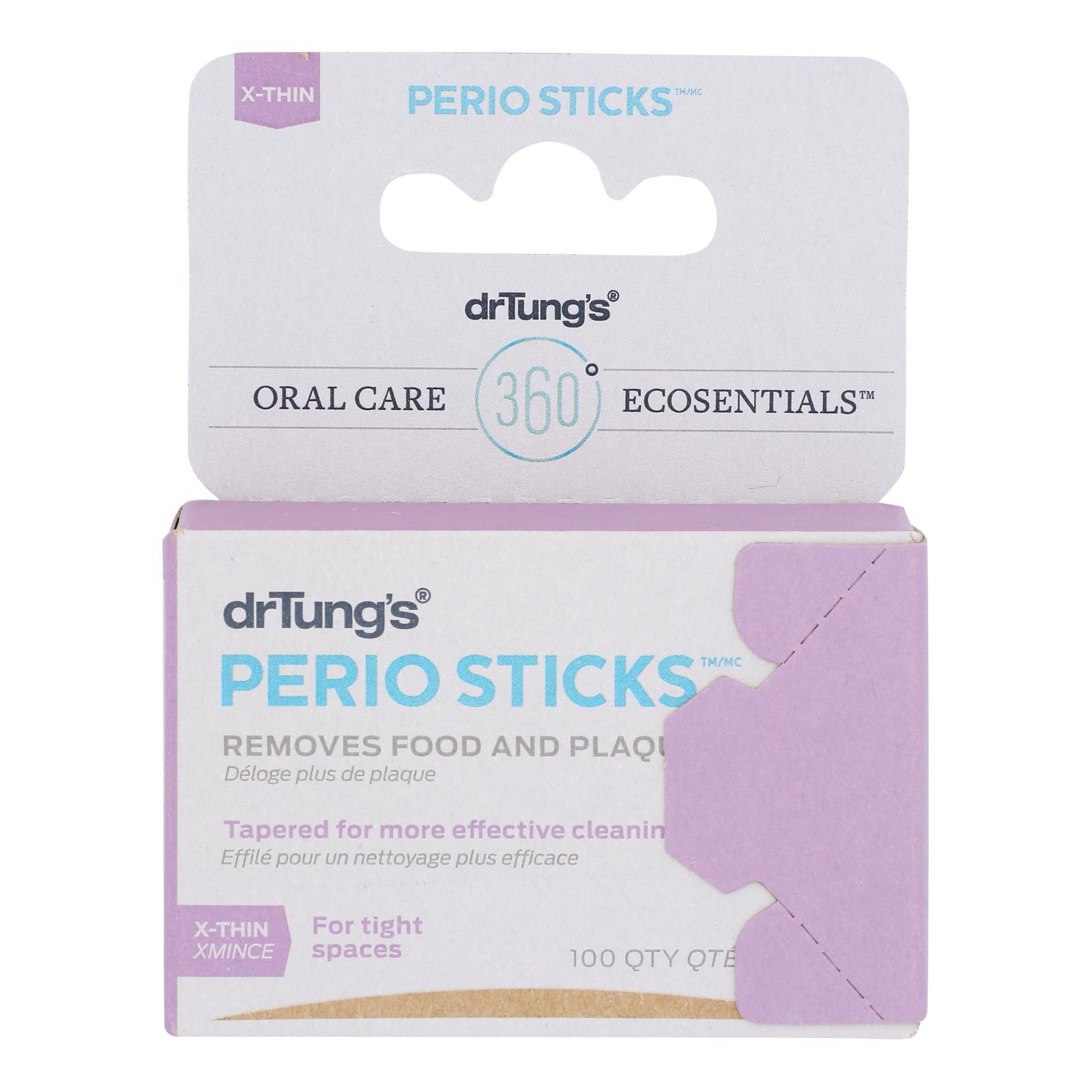 Dr. Tung's Perio Sticks - Extra Thin - Case of 6 - 100 Pack - Homreo
