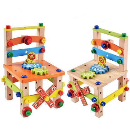 Children's Chair Building Block Toys - Homreo